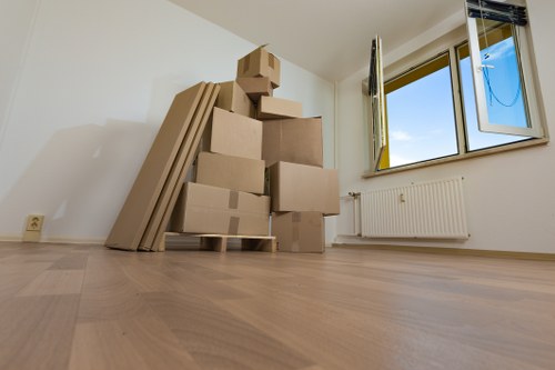 Preparing household furniture for storage in Beckton