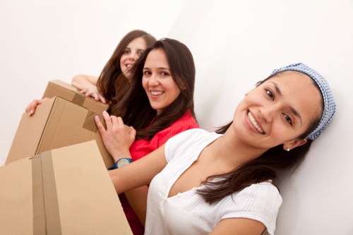 Professional removals service planning a move in Beckton
